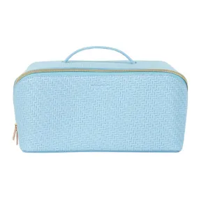 Herringbone Beauty Bag Large | Bluebell