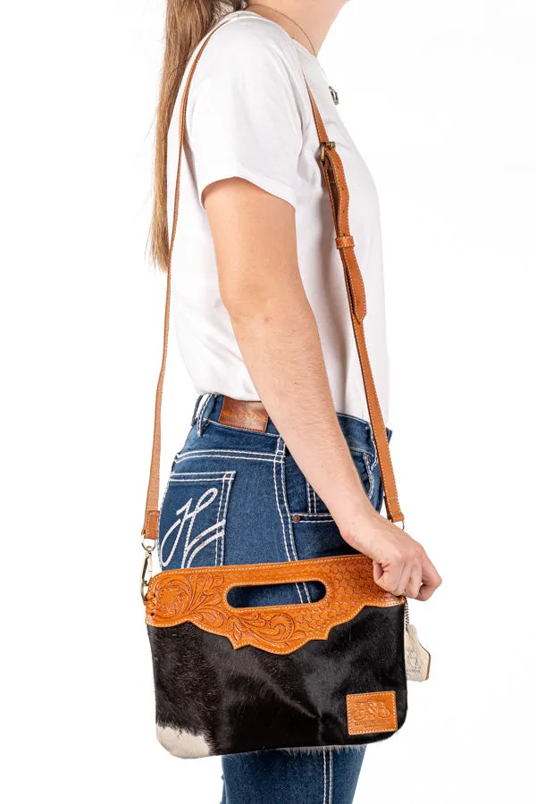 Hide and Tooled Clutch - Mini MHT43