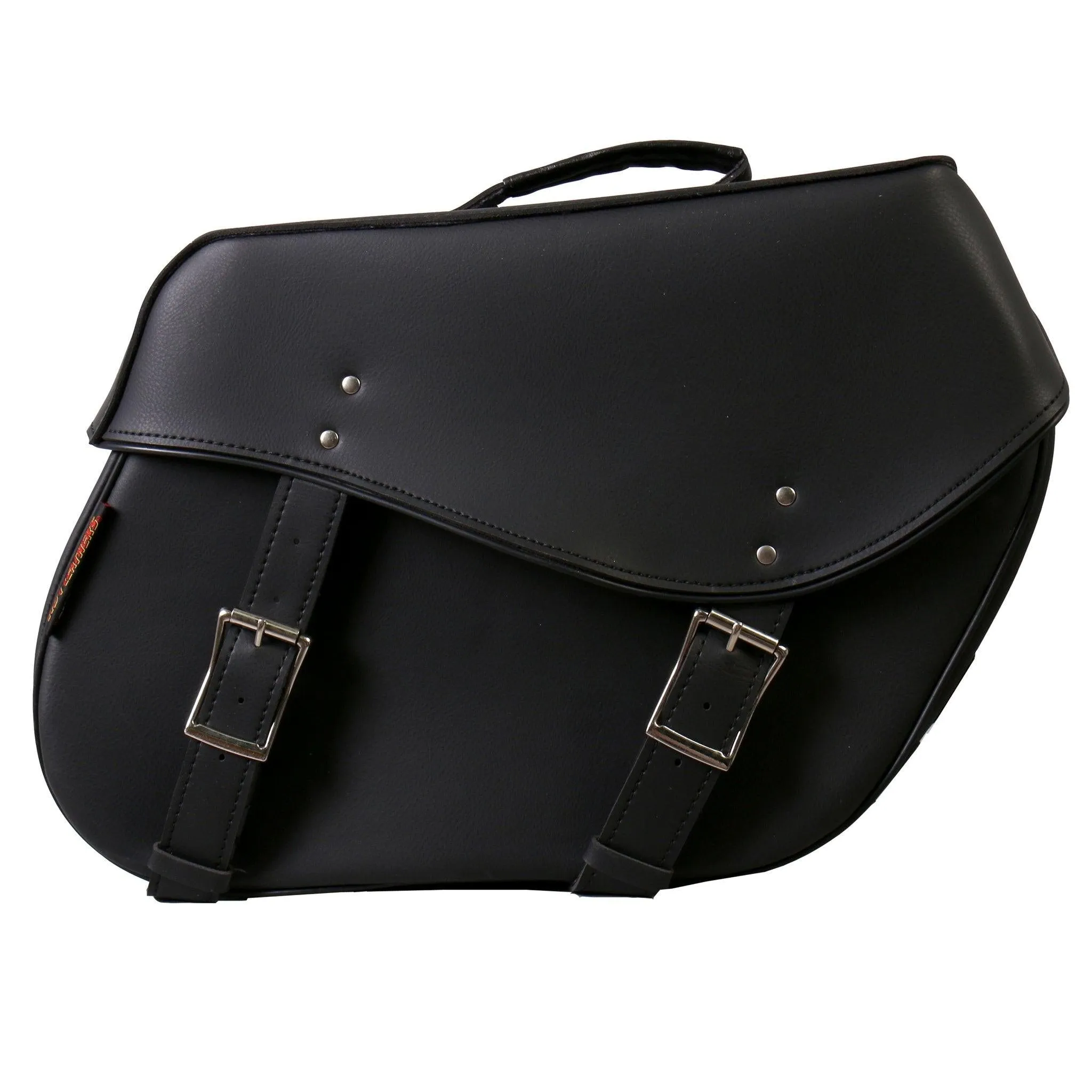 Hot Leathers Large Wide 2-Buckle Pvc Saddle Bags