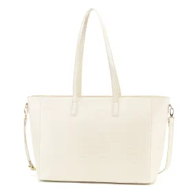 Ivory Crocodile Michelle Work Purse by Viv &  Lou