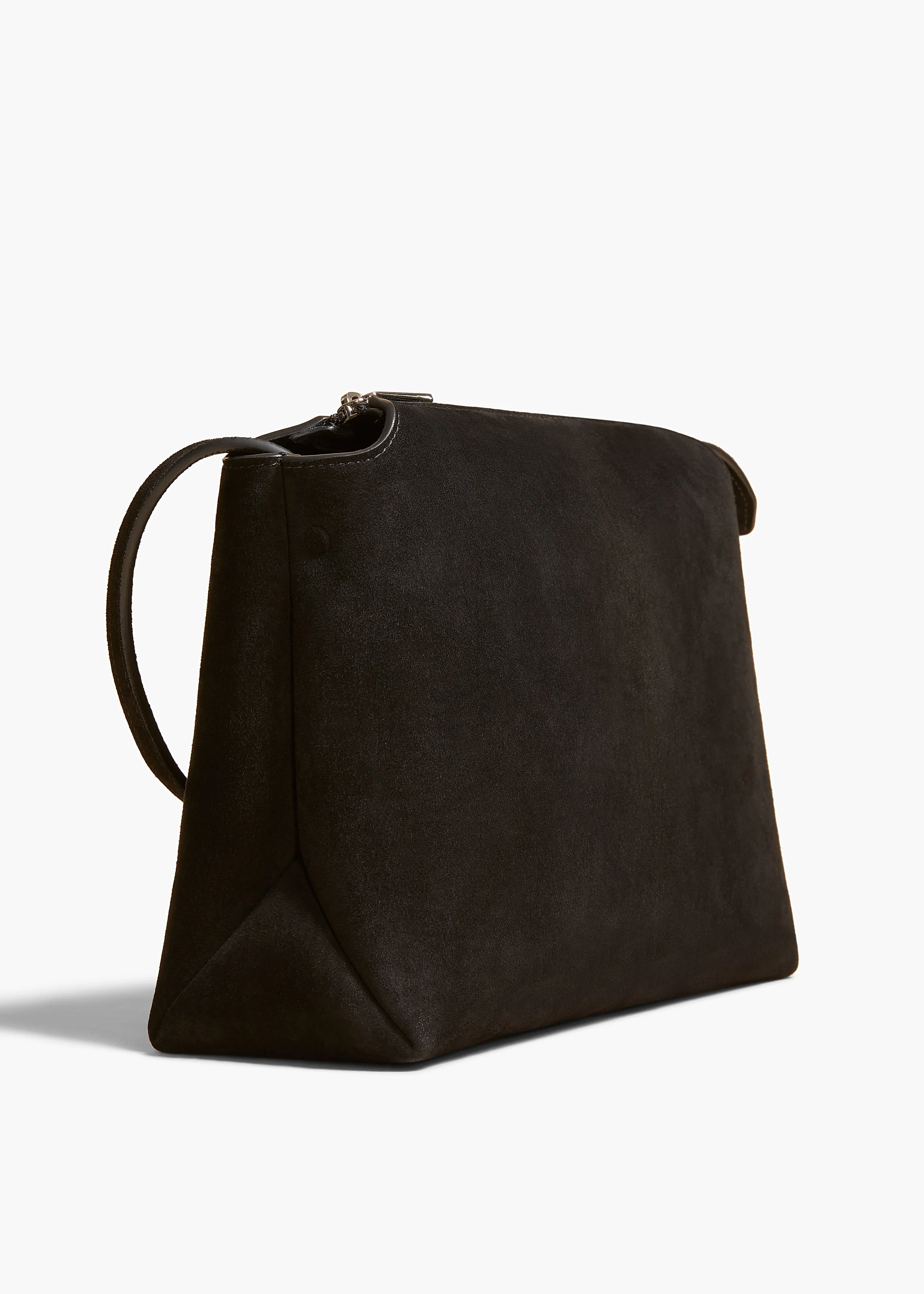 Lina Crossbody Bag in Black Suede