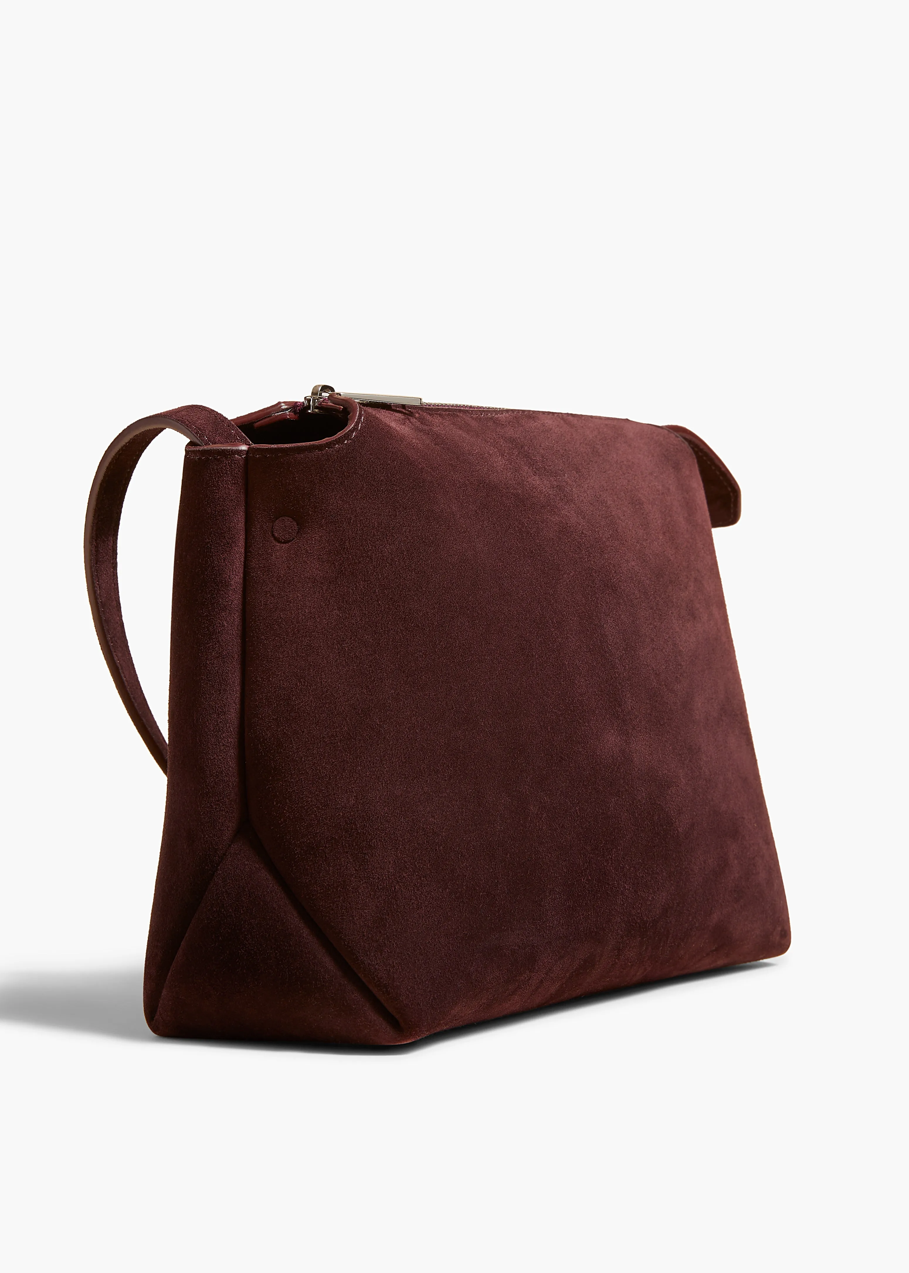 Lina Crossbody Bag in Rouge Noir Suede