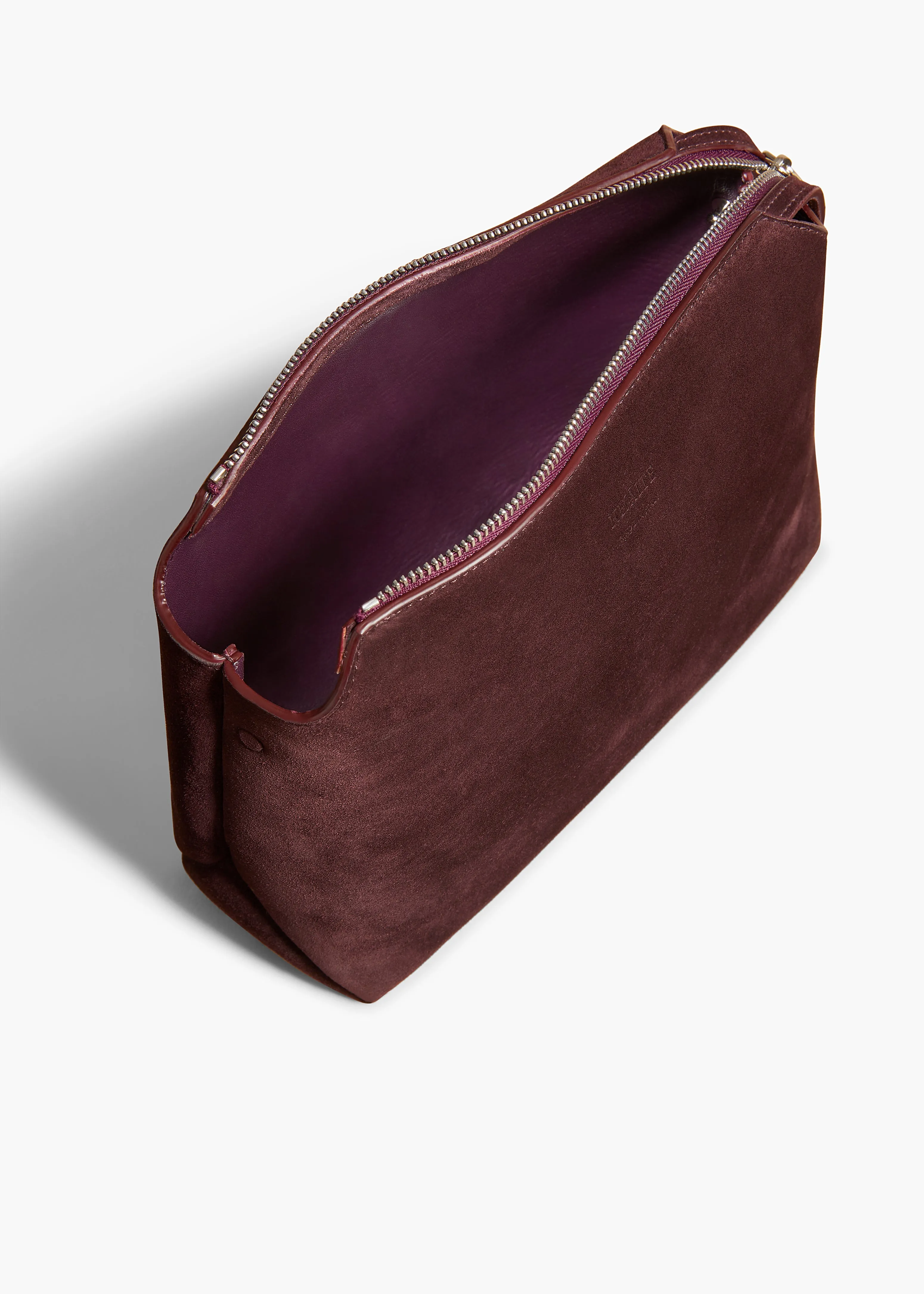 Lina Crossbody Bag in Rouge Noir Suede