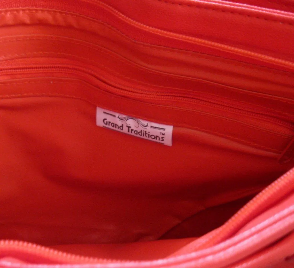 Lipstick Red Clutch Bag