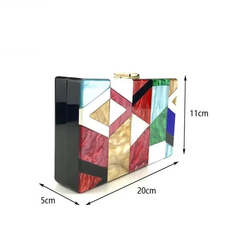 Luxy Moon Acrylic Evening Bag Box Bag Clutch