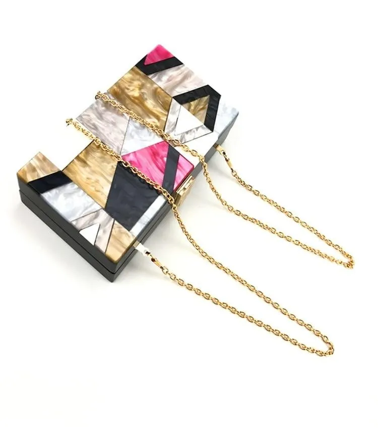 Luxy Moon Acrylic Evening Bag Box Bag Clutch