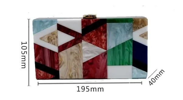 Luxy Moon Acrylic Evening Bag Box Bag Clutch