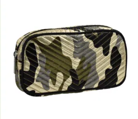 Metallic Camo Small Cosmetic Bag