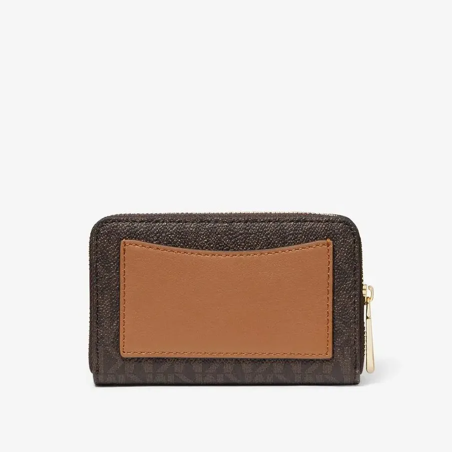 Michael Michael Kors Small Logo and Leather Wallet, brown