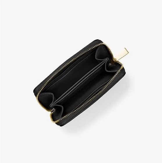 Michael Michael Kors Small Pebbled Leather Wallet, black