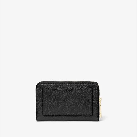 Michael Michael Kors Small Pebbled Leather Wallet, black