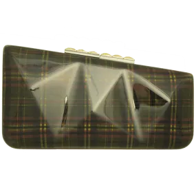 Minaudière in Tartan Lime