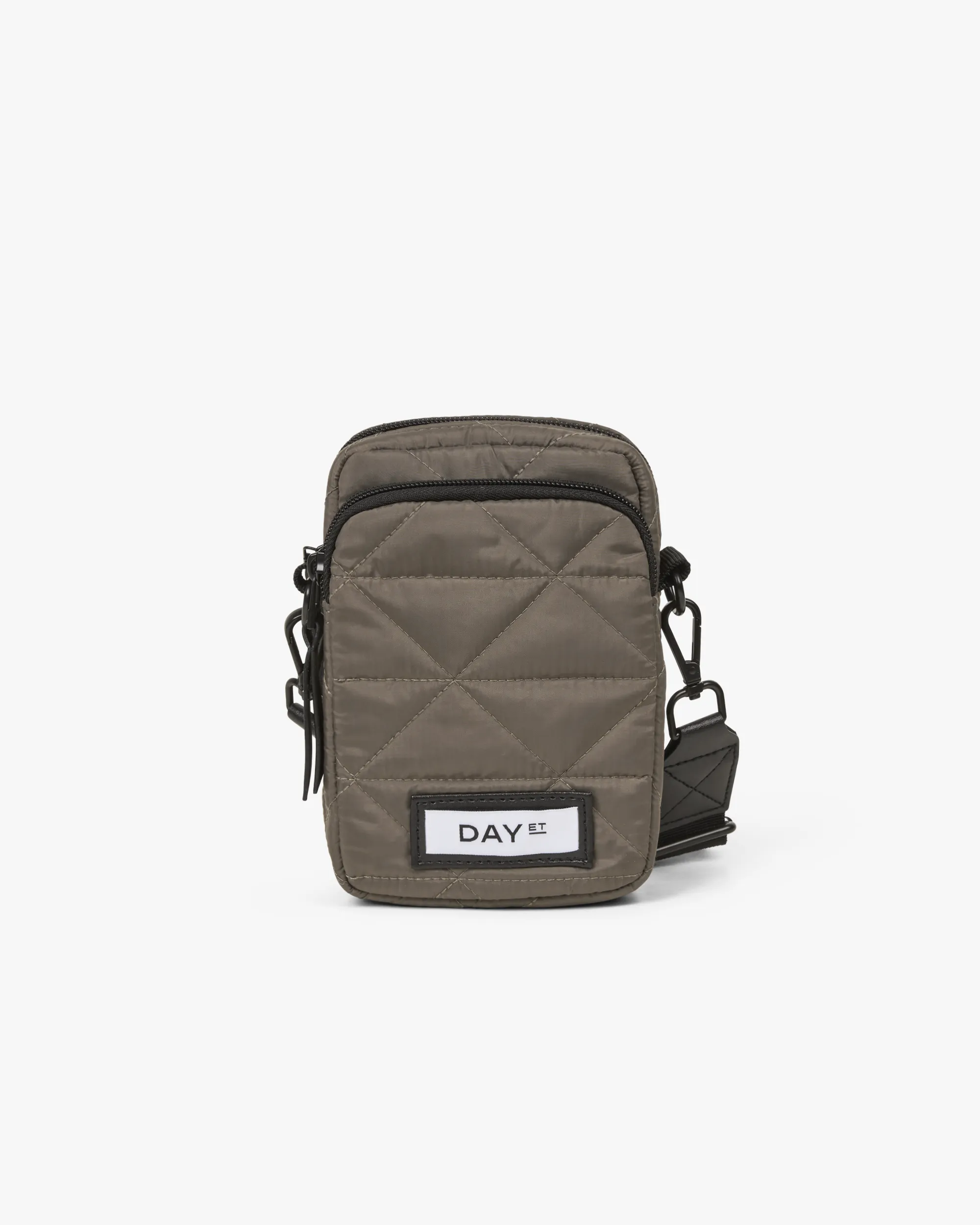 Mini Compact Triangle Quilt Crossbody Bag