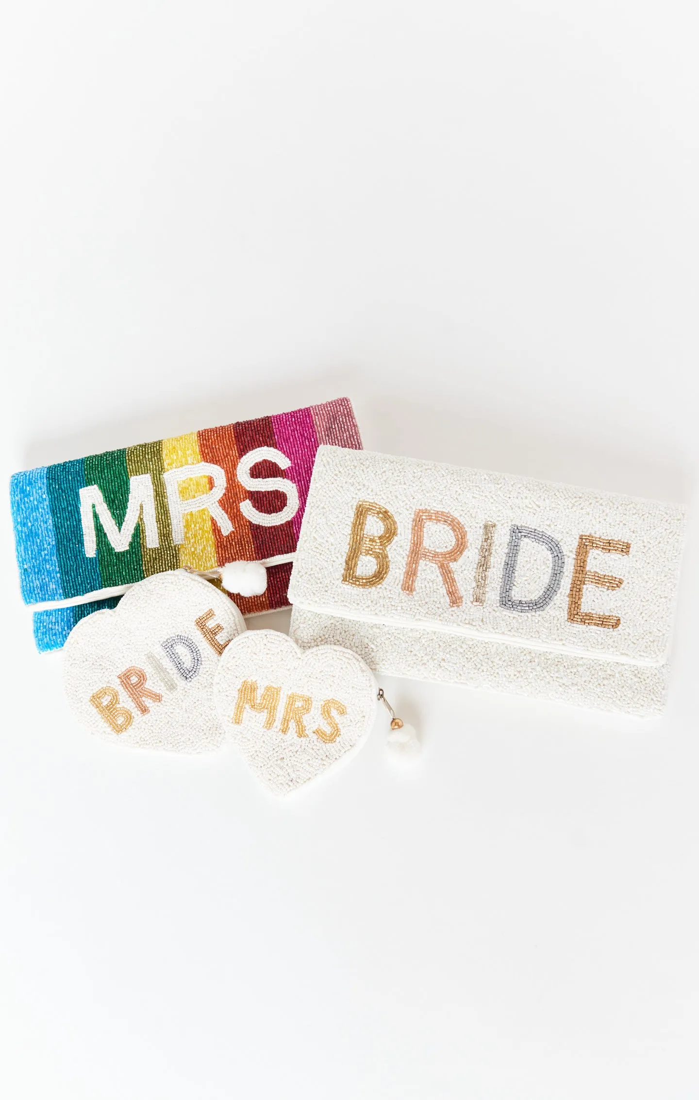 MRS Clutch Bag ~ Rainbow Beaded
