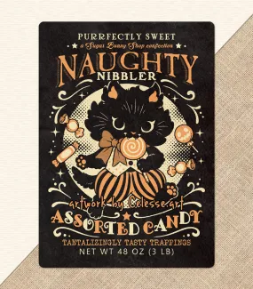 Naughty Nibbler Assorted Candy Textured Print