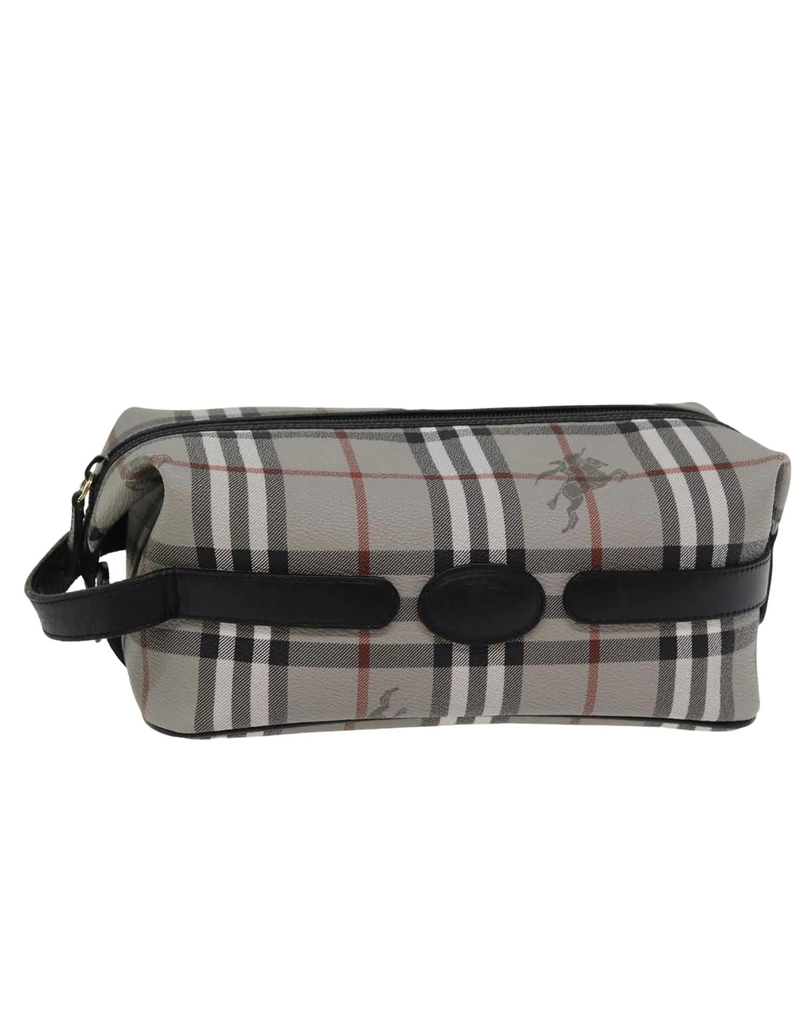 Nova Check PVC Leather Clutch Bag with Dust Bag