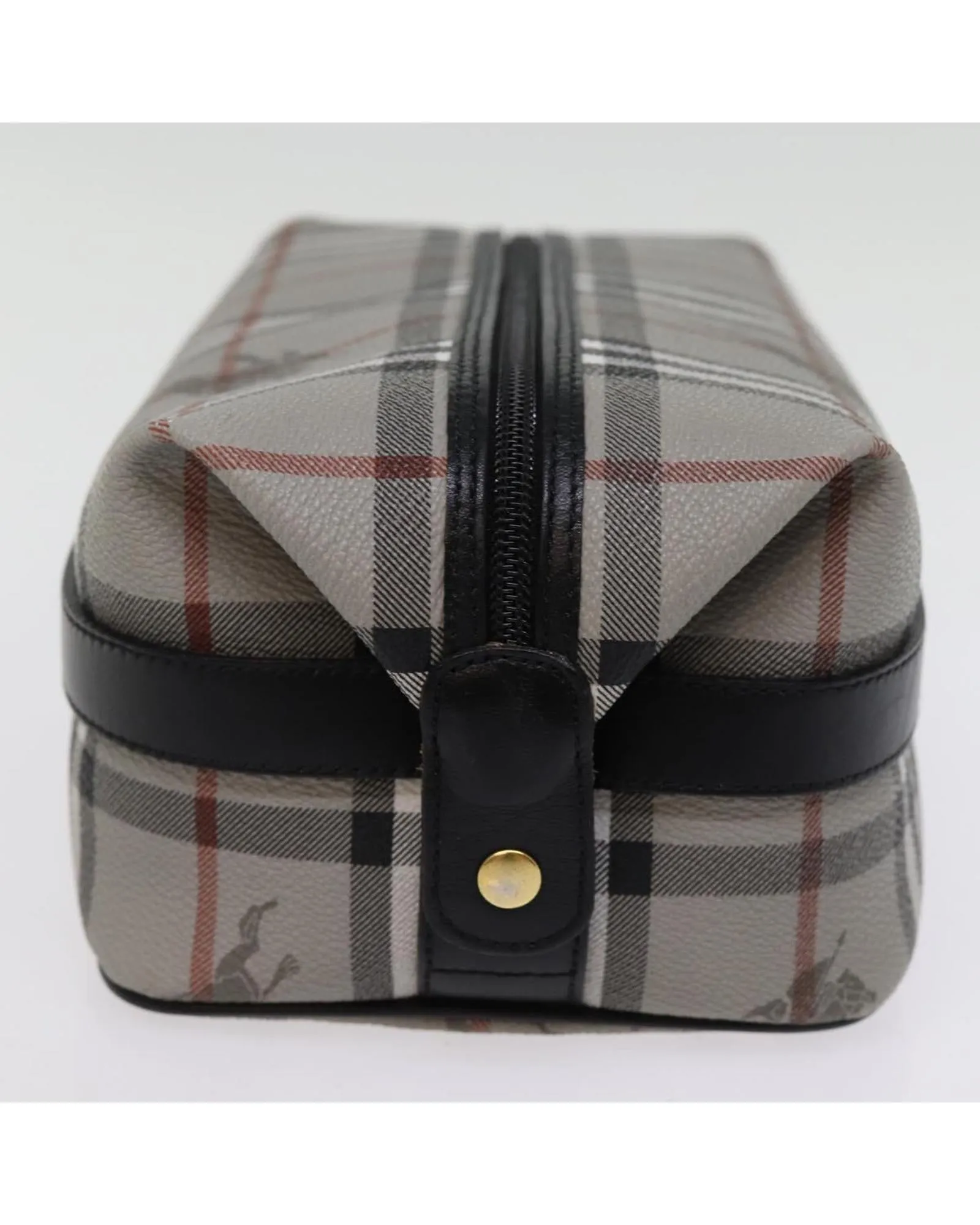 Nova Check PVC Leather Clutch Bag with Dust Bag