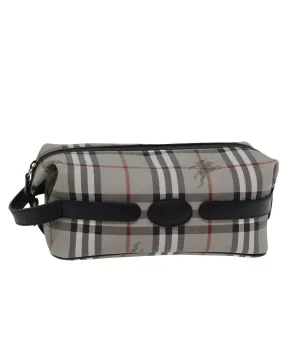 Nova Check PVC Leather Clutch Bag with Dust Bag
