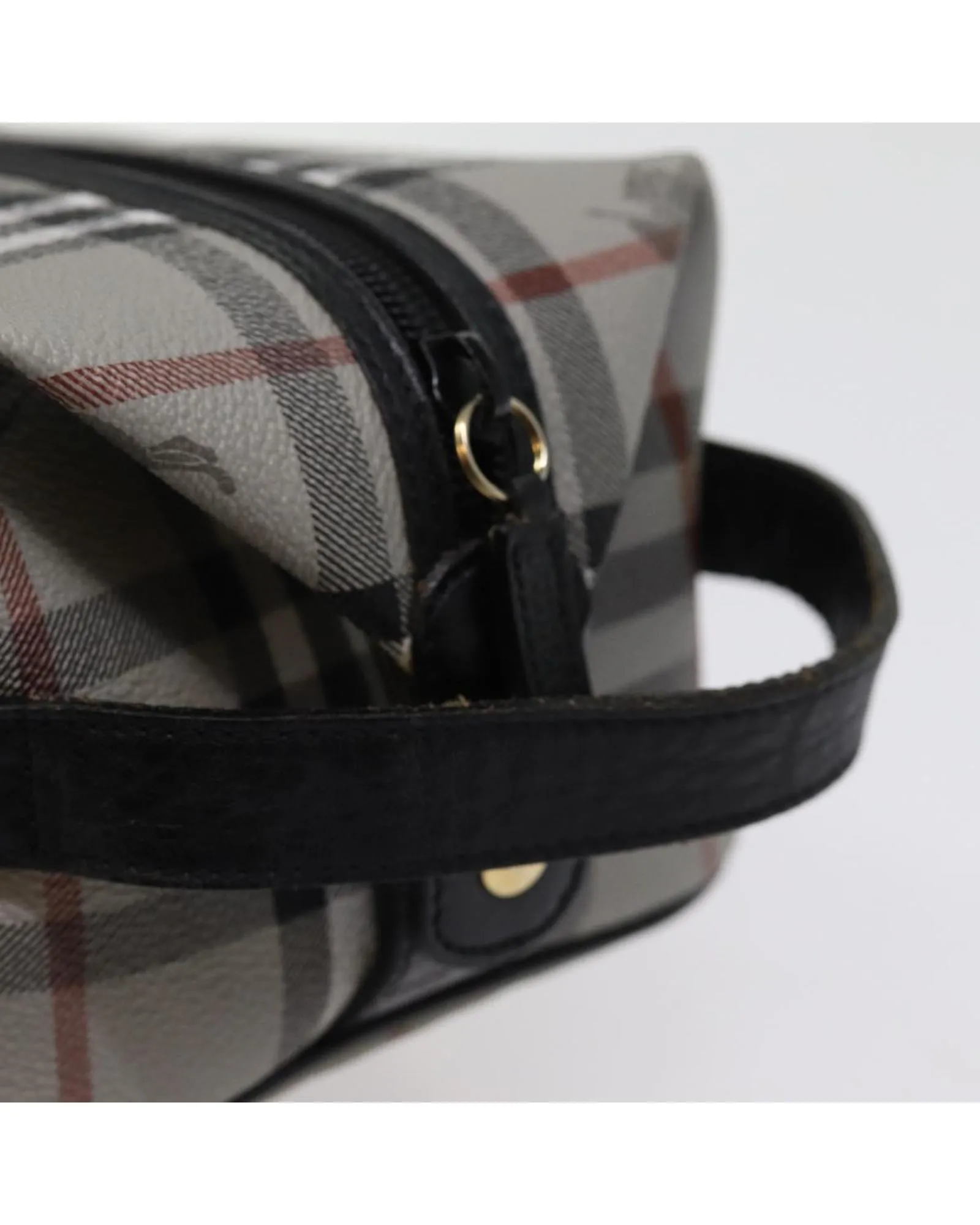 Nova Check PVC Leather Clutch Bag with Dust Bag