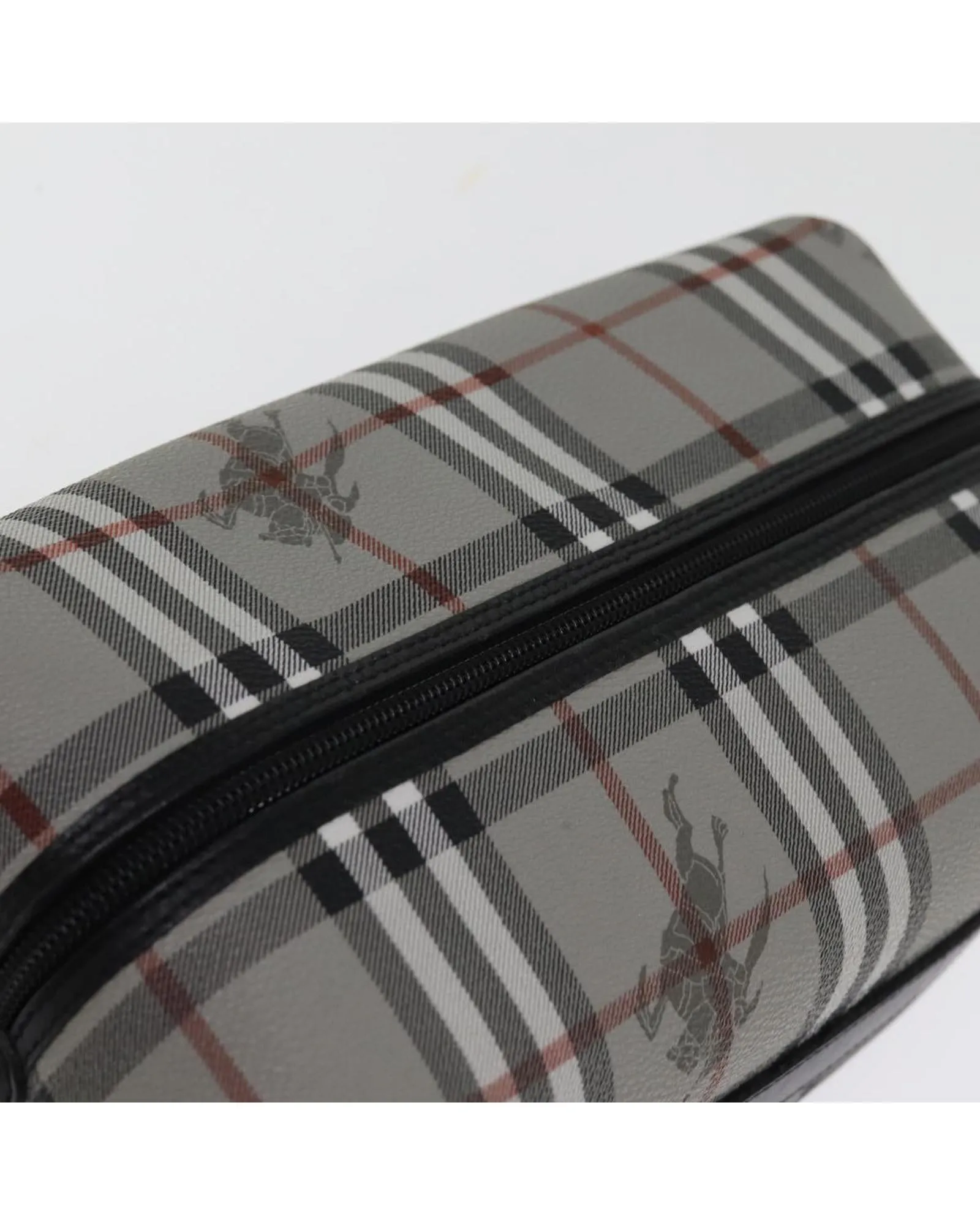 Nova Check PVC Leather Clutch Bag with Dust Bag