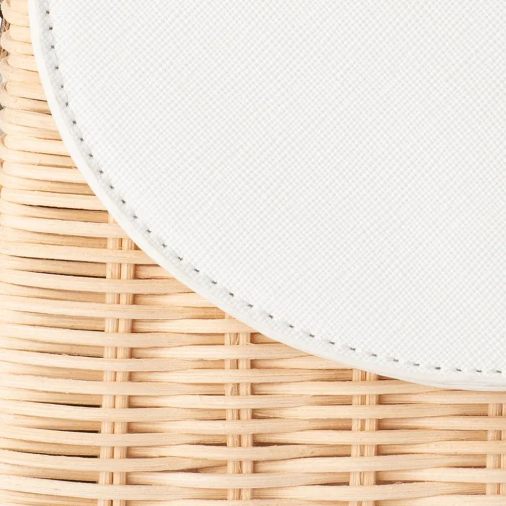 OB6463 DONNA STRAW TOP HANDLE BAG