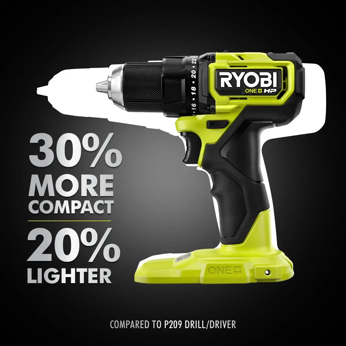 Open Box -  RYOBI ONE  HP 18V Brushless Cordless Compact 1/2 in. Drill/Driver Kit with (2) 1.5 Ah Batteries, Charger and Bag