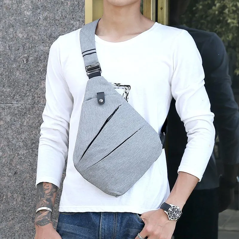 Oxford Waterproof Cloth Men's Chest Bag