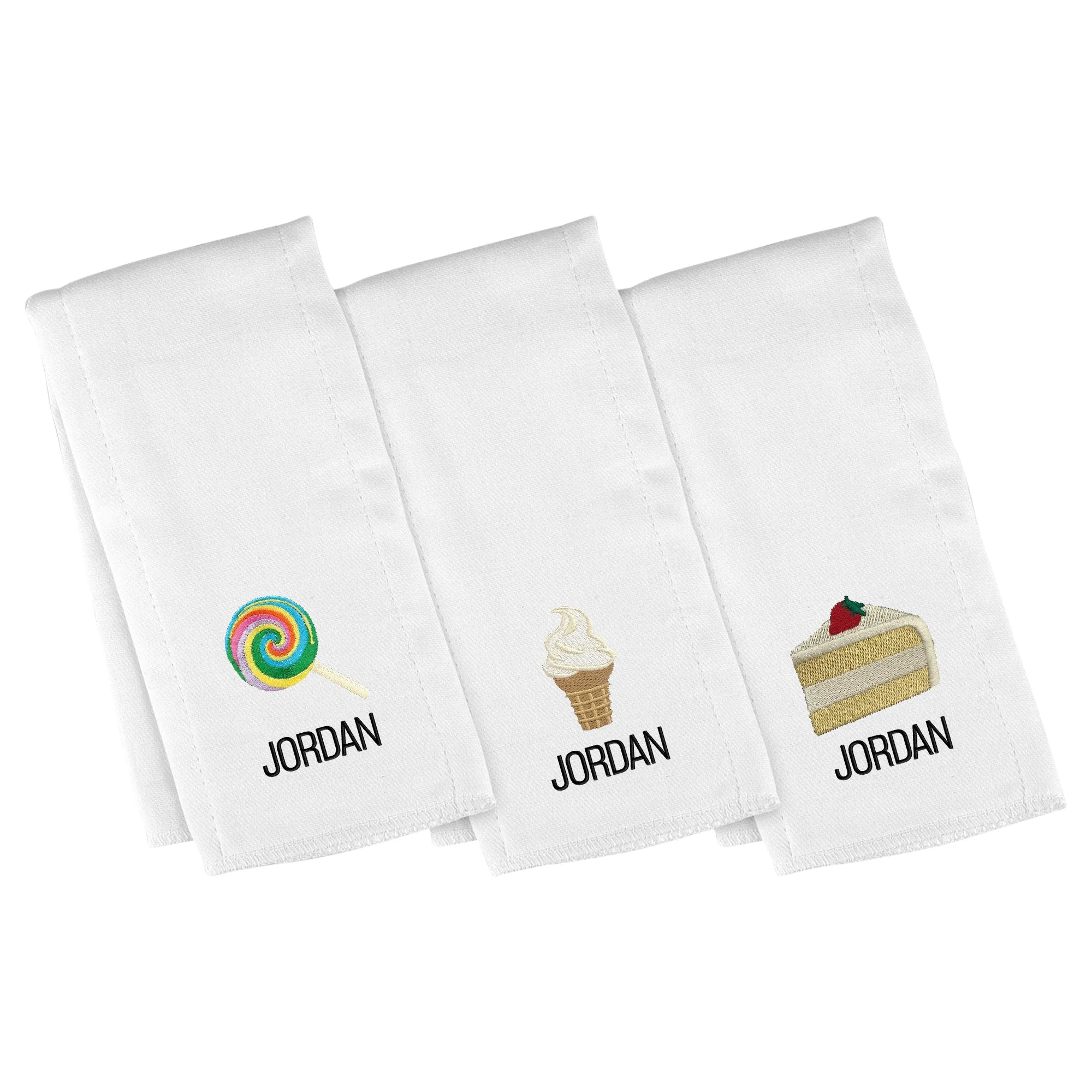 Personalized Emoji Burp Cloth - 3 Pack Sweet Like Sugar