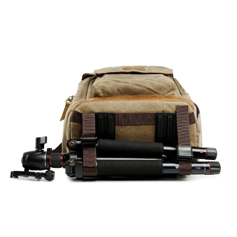 Photography SLR Camera Backpack Canvas Waterproof Bag