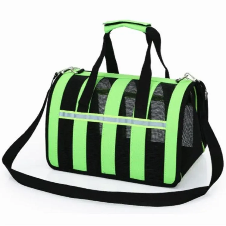 Portable Foldable Mesh Pet Carrier Bag for Outdoor Adventures