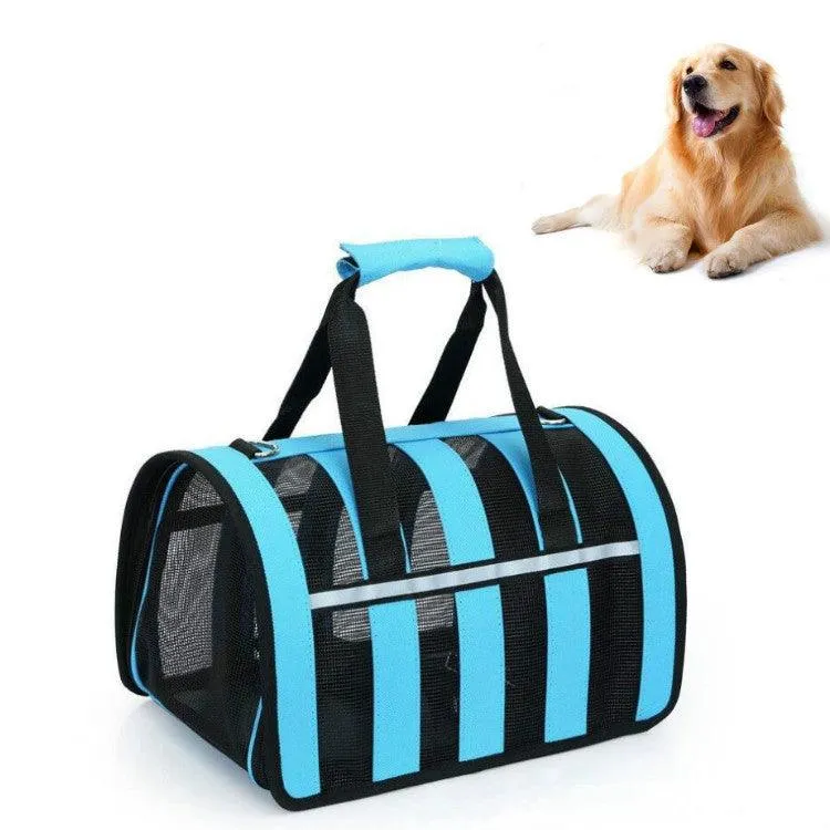 Portable Foldable Mesh Pet Carrier Bag for Outdoor Adventures