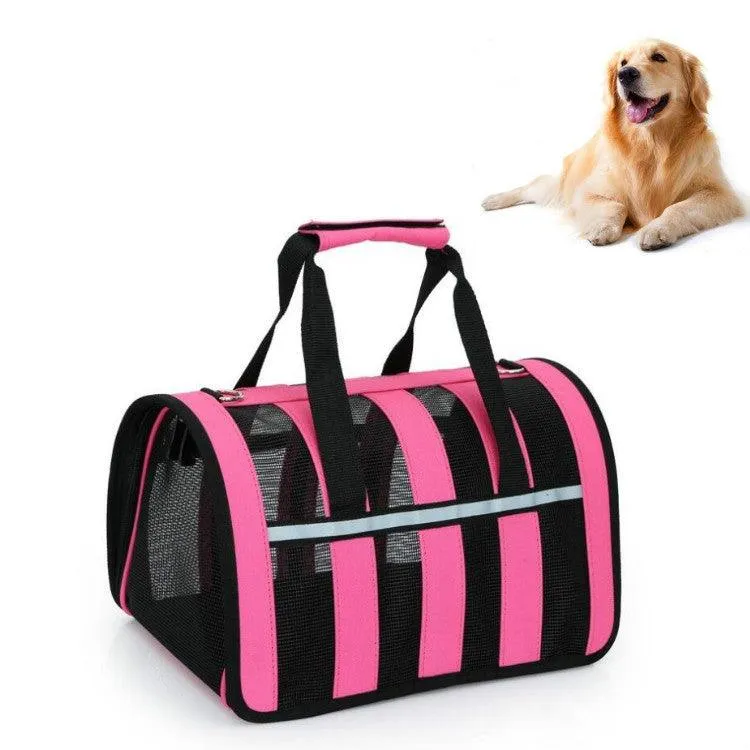Portable Foldable Mesh Pet Carrier Bag for Outdoor Adventures