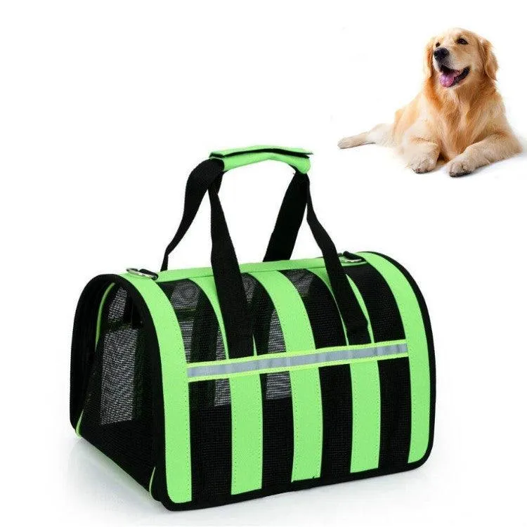 Portable Foldable Mesh Pet Carrier Bag for Outdoor Adventures