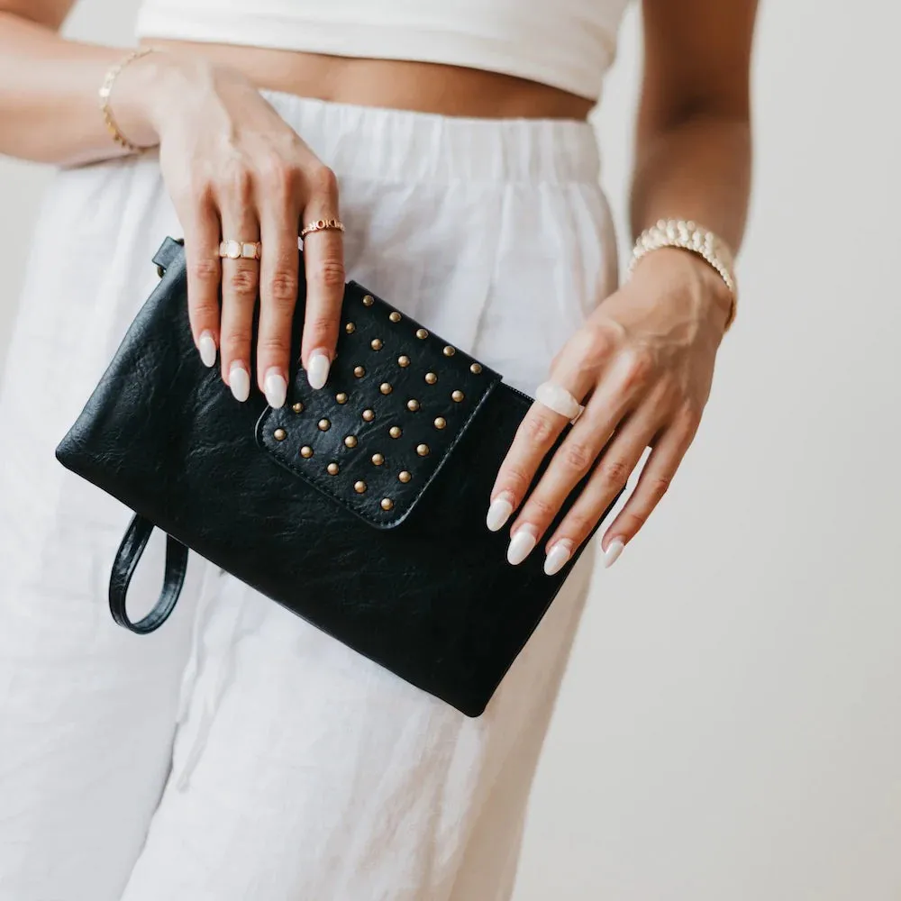 PRETTY SIMPLE Riviera Maya Rivet Clutch
