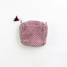 Purple Triangle Cosmetic Bag | Small