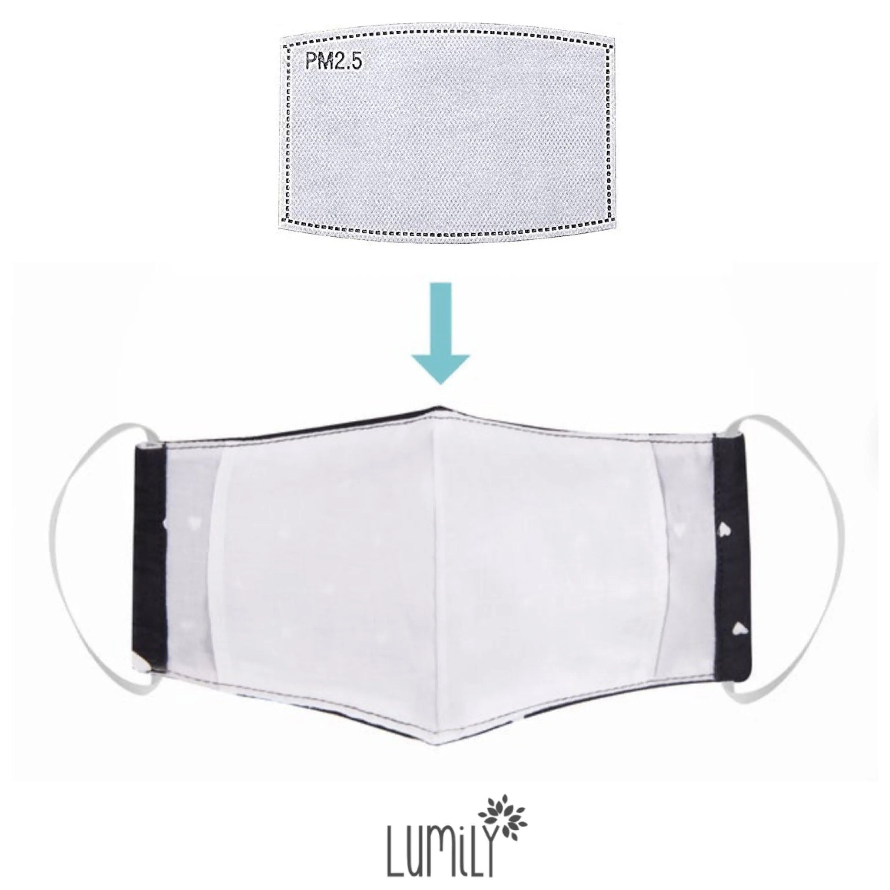 Reusable Face Mask with Iron On Sticker & Filter Pocket - Thailand