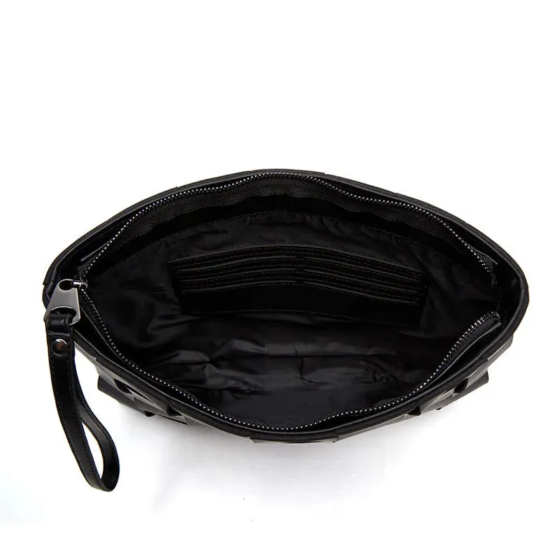 sealbeer A&A Woven Lucci Microfiber Leather Clutch Laptop Bag