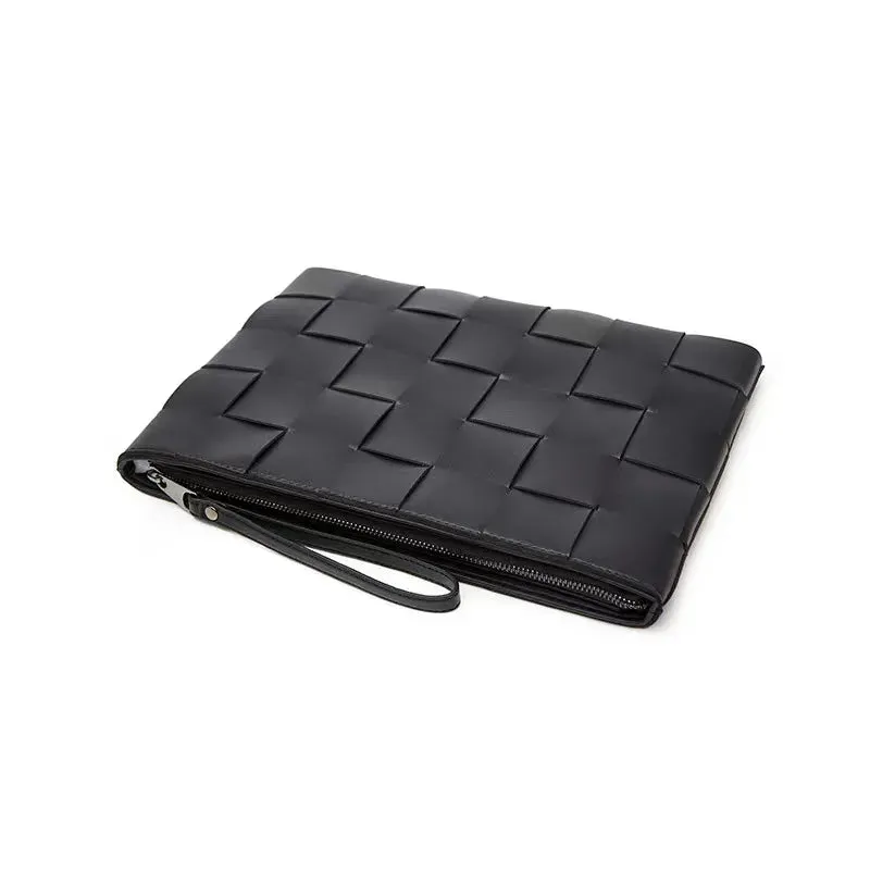 sealbeer A&A Woven Lucci Microfiber Leather Clutch Laptop Bag