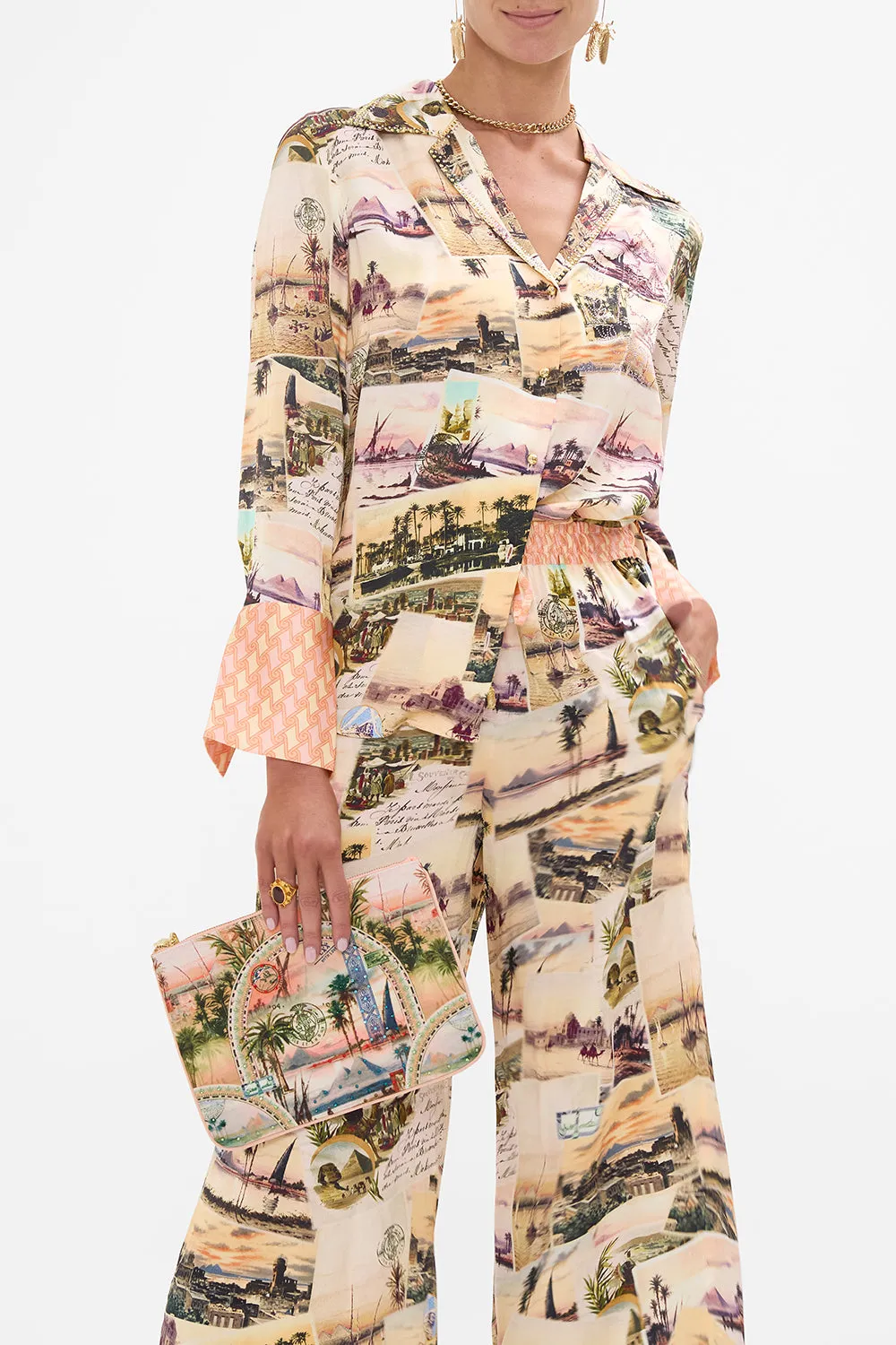 SMALL CANVAS CLUTCH MILLAS GOT MAIL