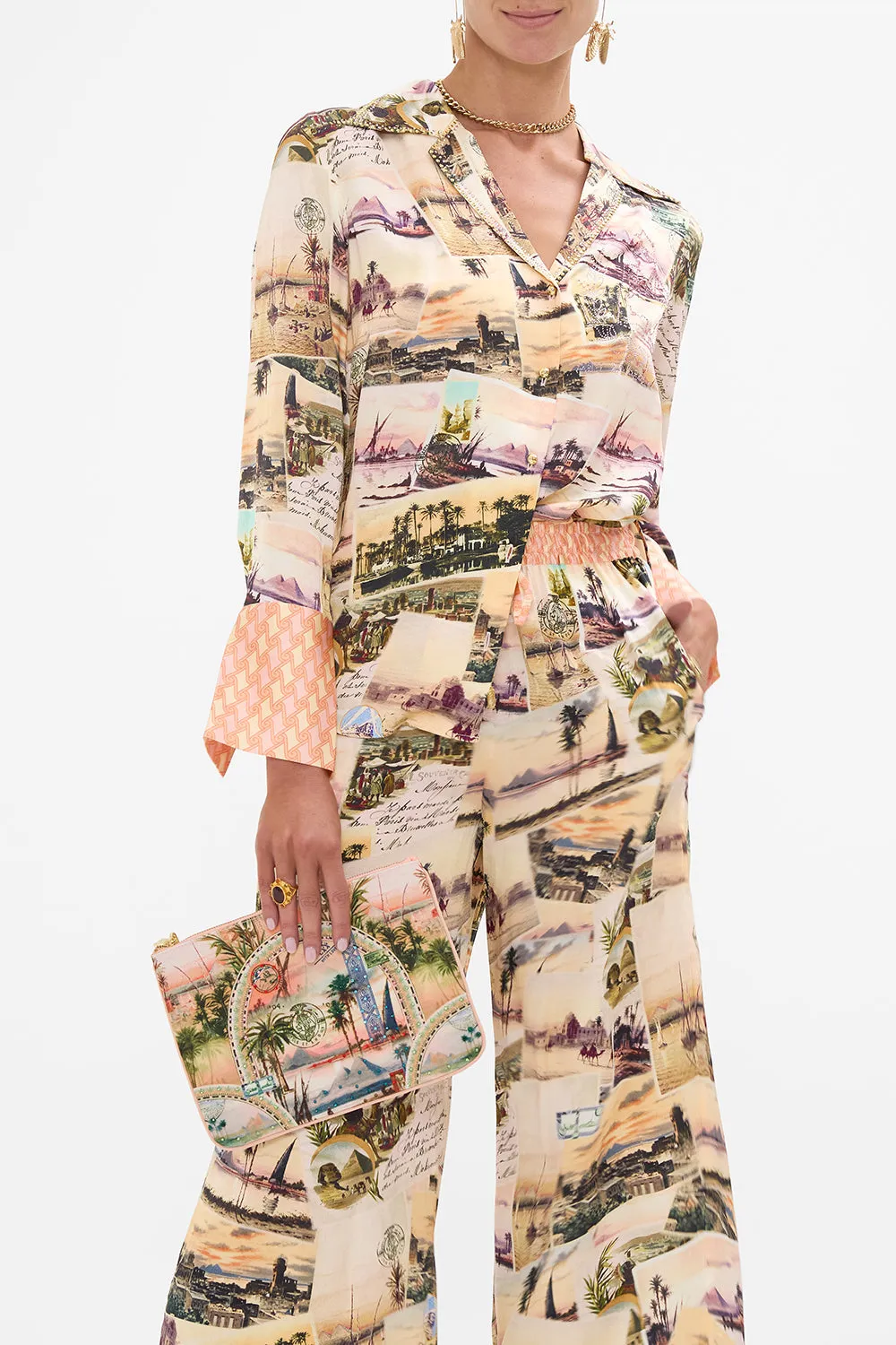 SMALL CANVAS CLUTCH MILLAS GOT MAIL