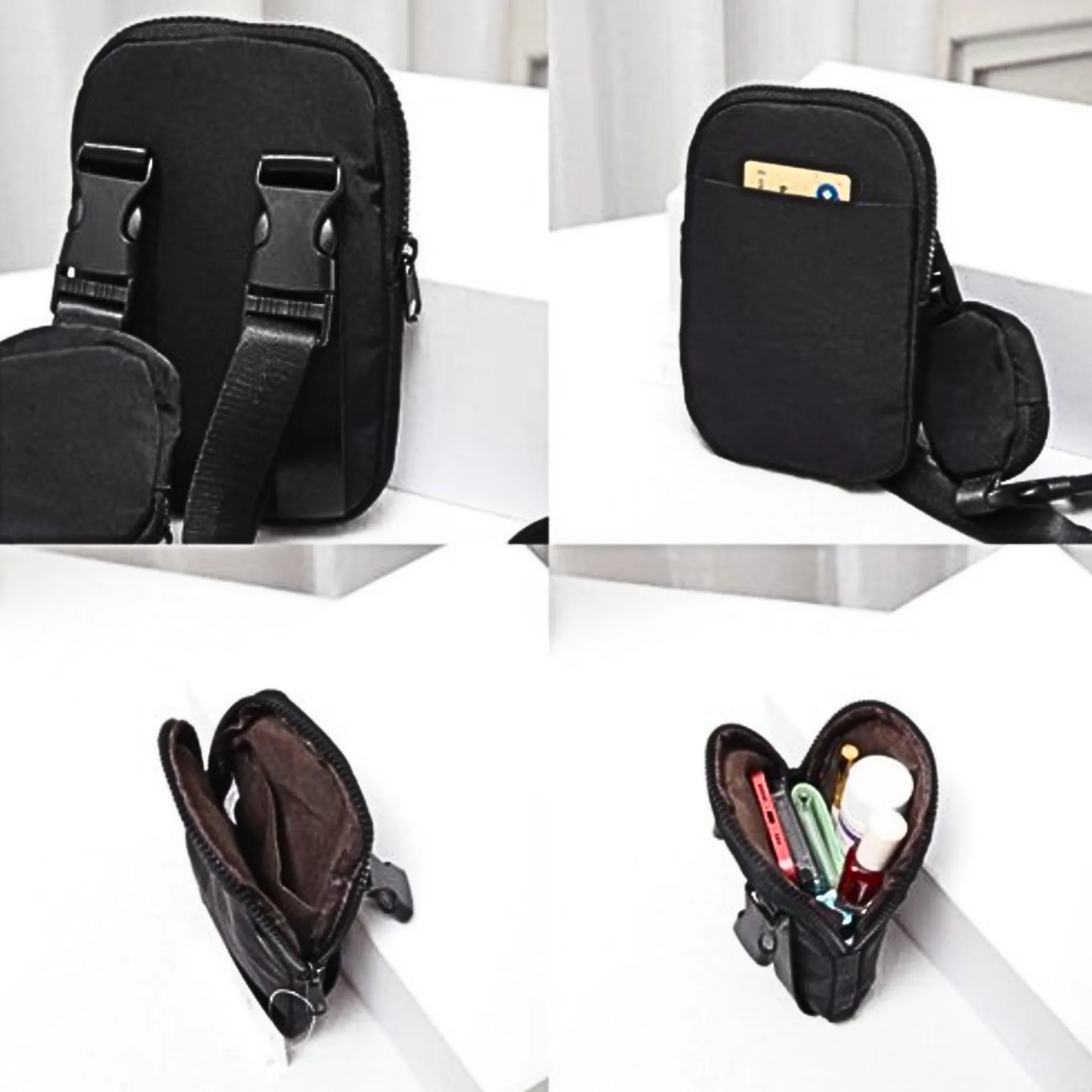 Solid Color Crossbody Bag/ Fanny Pack