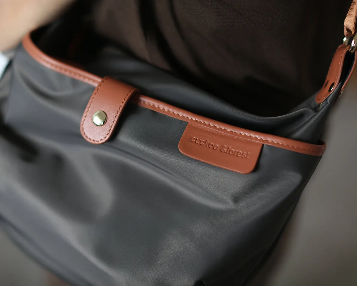 Stylish Womens Black Nylon Shoulder Bags Nylon Crossbody Bag