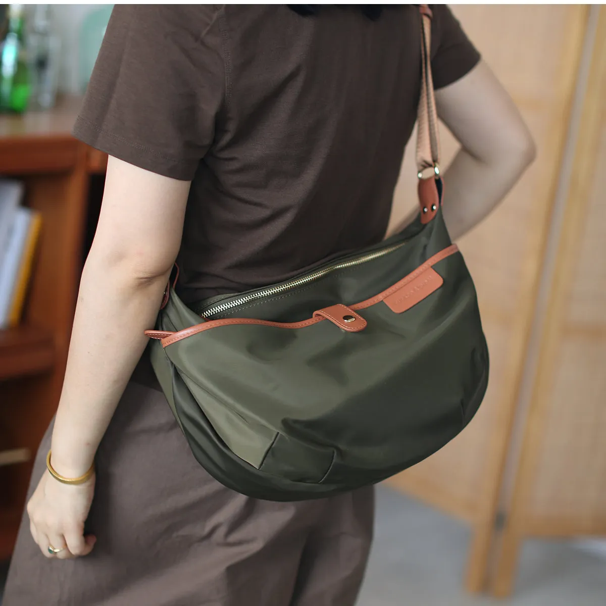 Stylish Womens Black Nylon Shoulder Bags Nylon Crossbody Bag
