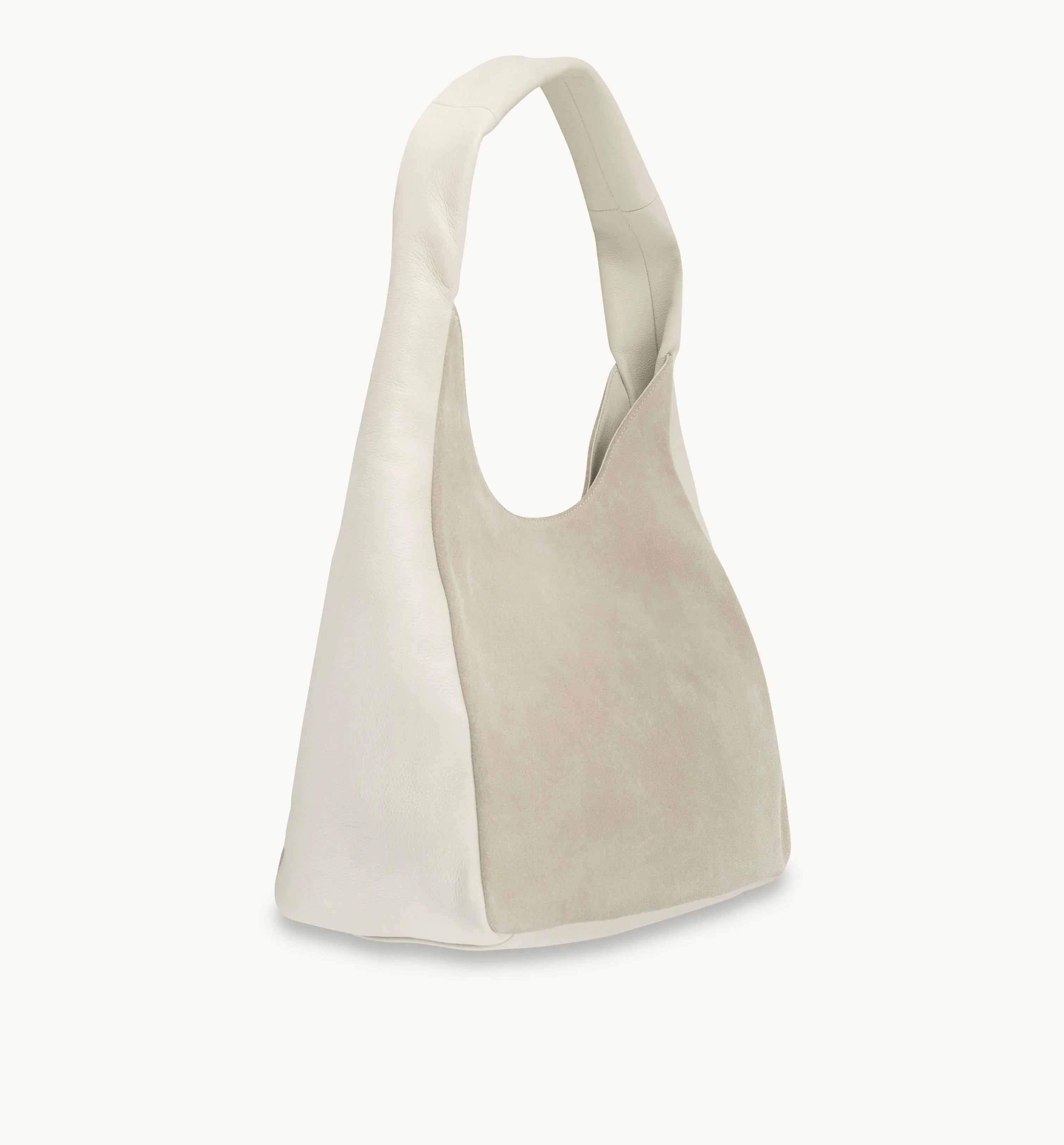The Henry Stone Leather And Suede Hobo Bag