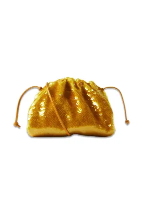 The Pouch Sequinned Clutch Bag