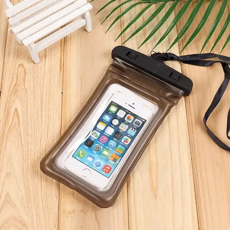 Universal Waterproof Phone Case Swimming Bag Floating Cellphone Cover for iPhone 11-15 Pro Max