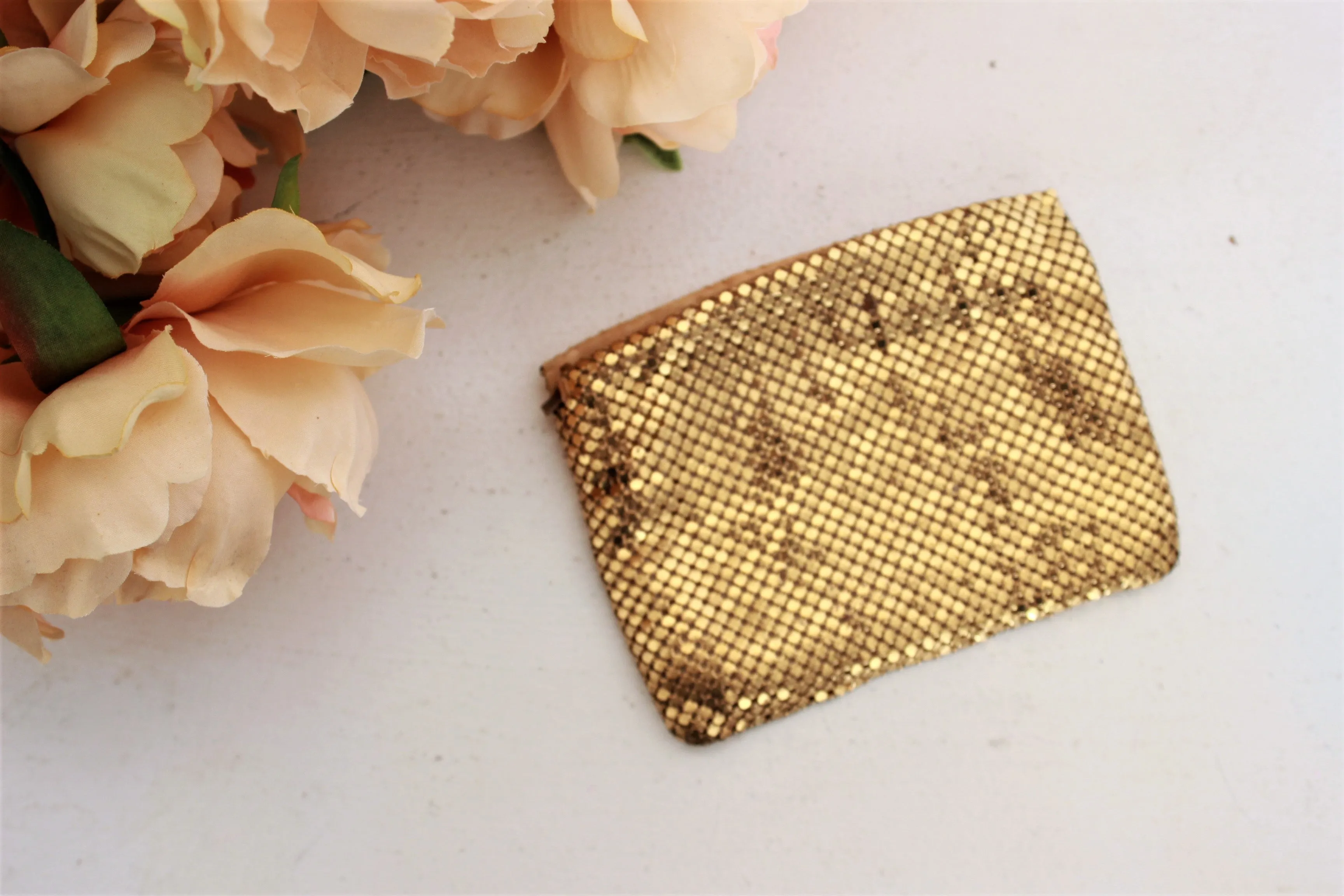 Vintage 1930s Gold Mesh Clutch or Larger Coin Purse
