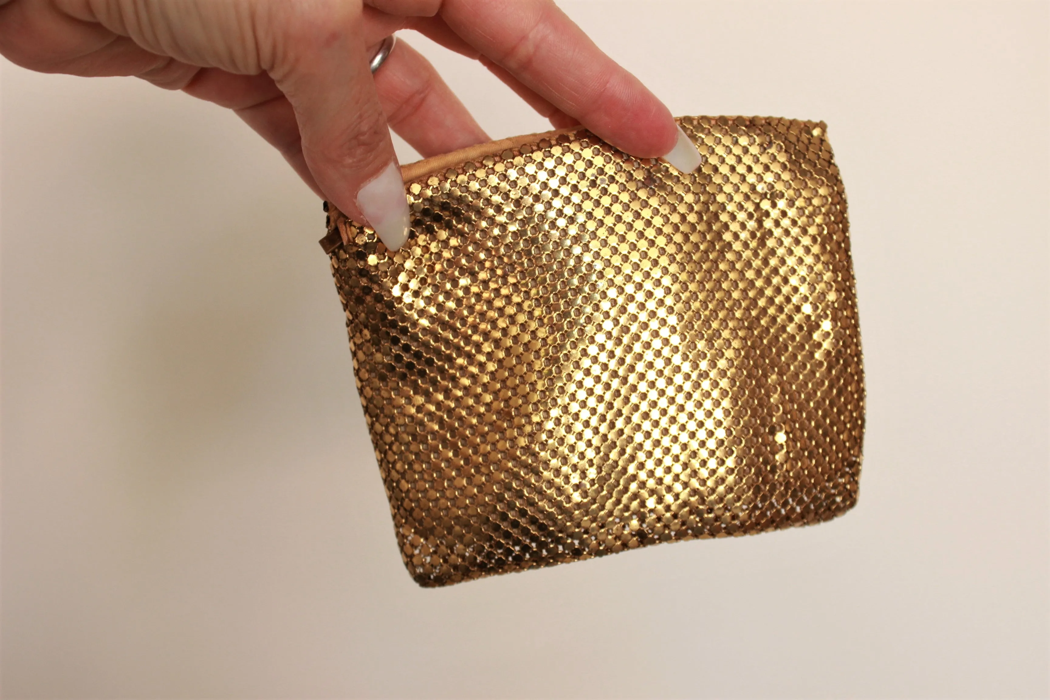 Vintage 1930s Gold Mesh Clutch or Larger Coin Purse