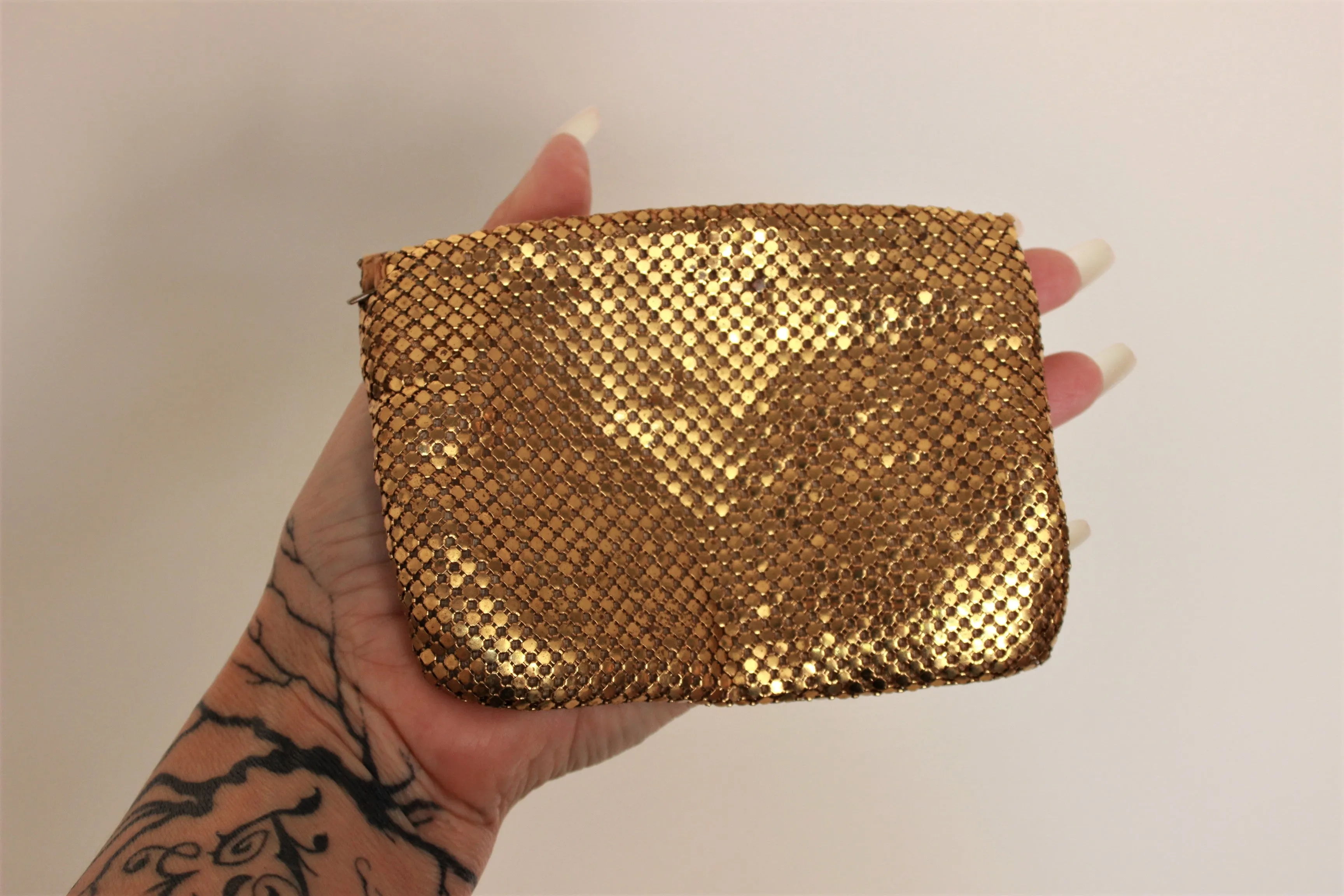Vintage 1930s Gold Mesh Clutch or Larger Coin Purse