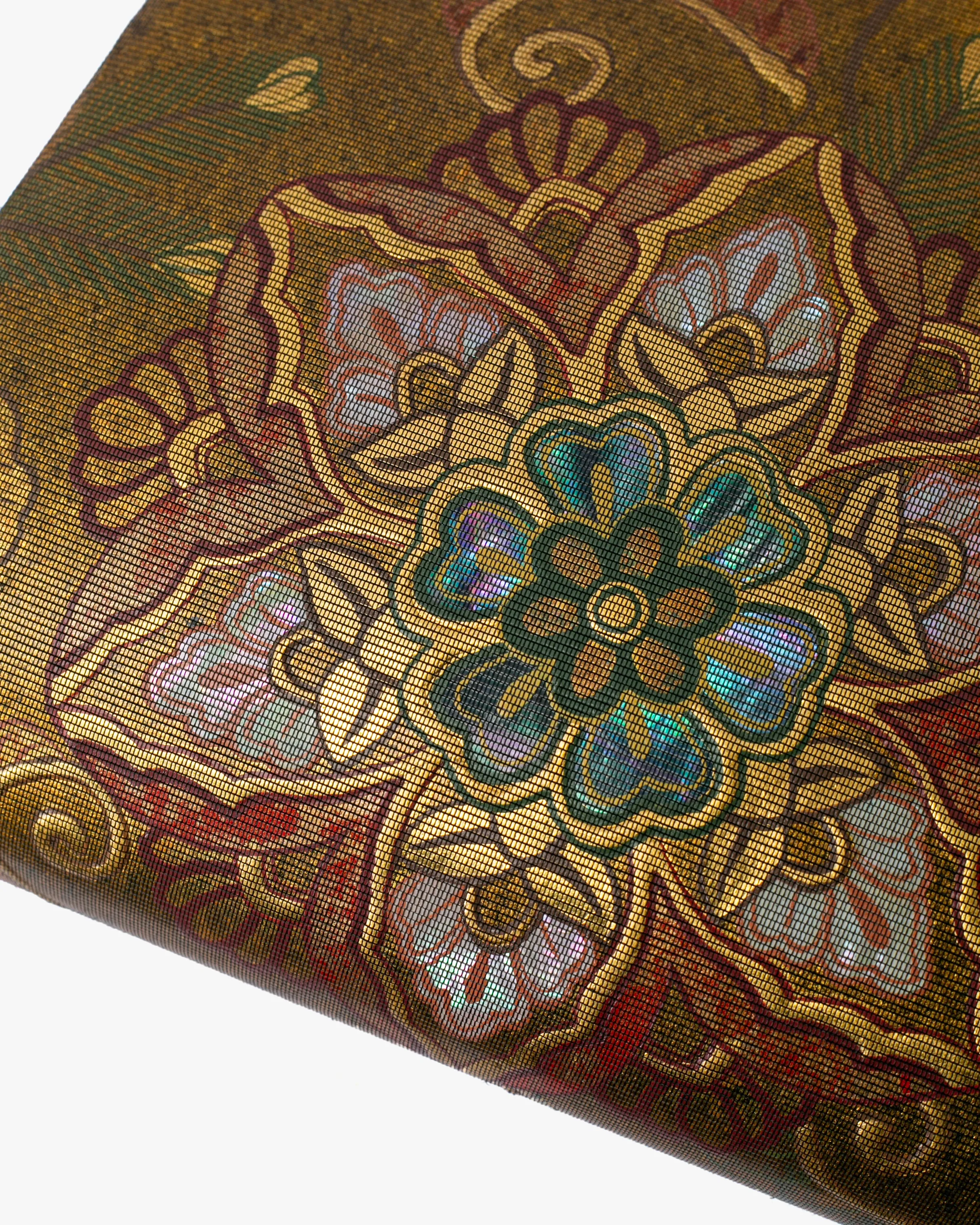 Vintage Bag, Purse, Gold Flowers